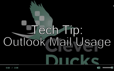 Tech Tip: How to more effectively manage your email usage in Outlook.