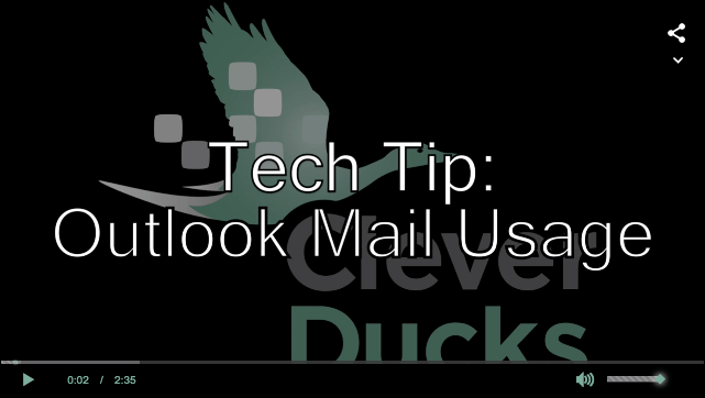 Tech Tip: How to more effectively manage your email usage in Outlook.
