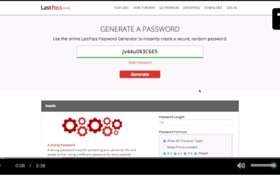 How to easily generate a secure password