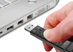 Aegis Secure key flash drive and a macbook pro