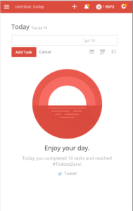 Todoist enjoy your day